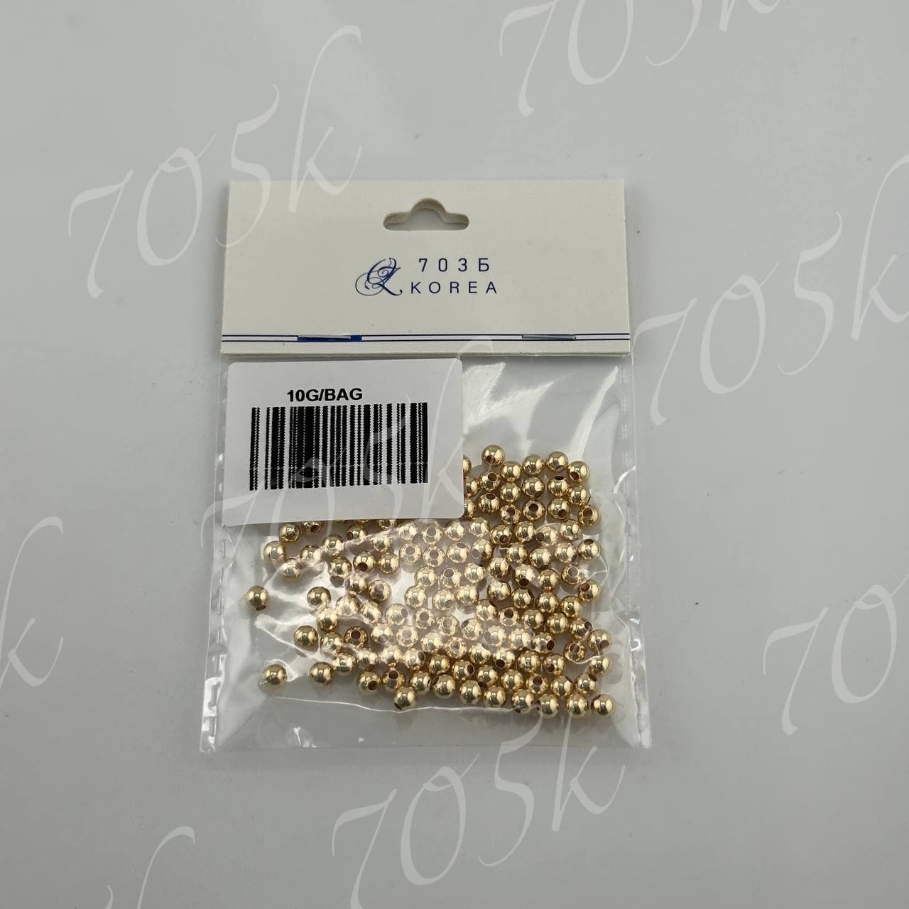 Разделительные бусины 4мм зол. 10G